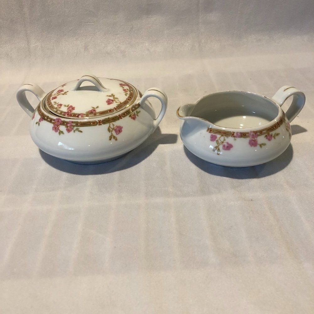Vintage Royal Epiag Sugar/creamer Bowl echo Floral.       F1